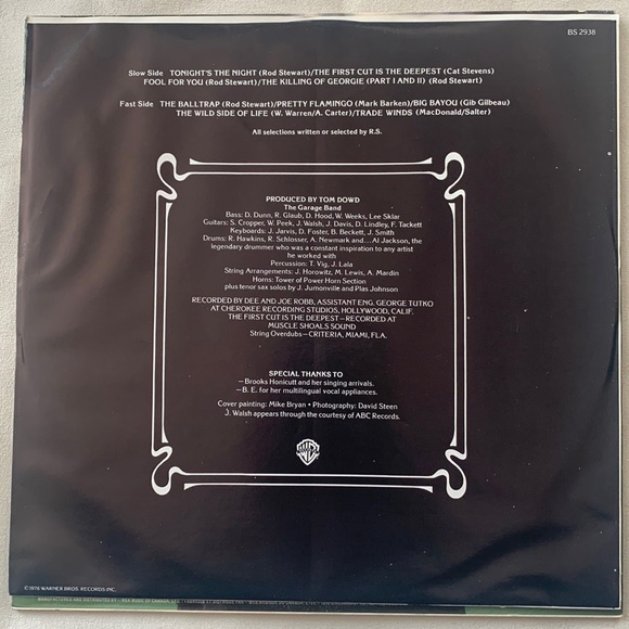 Rod Stewart A Night On The Town 1976 Vinyl Record - Picture 3 of 4